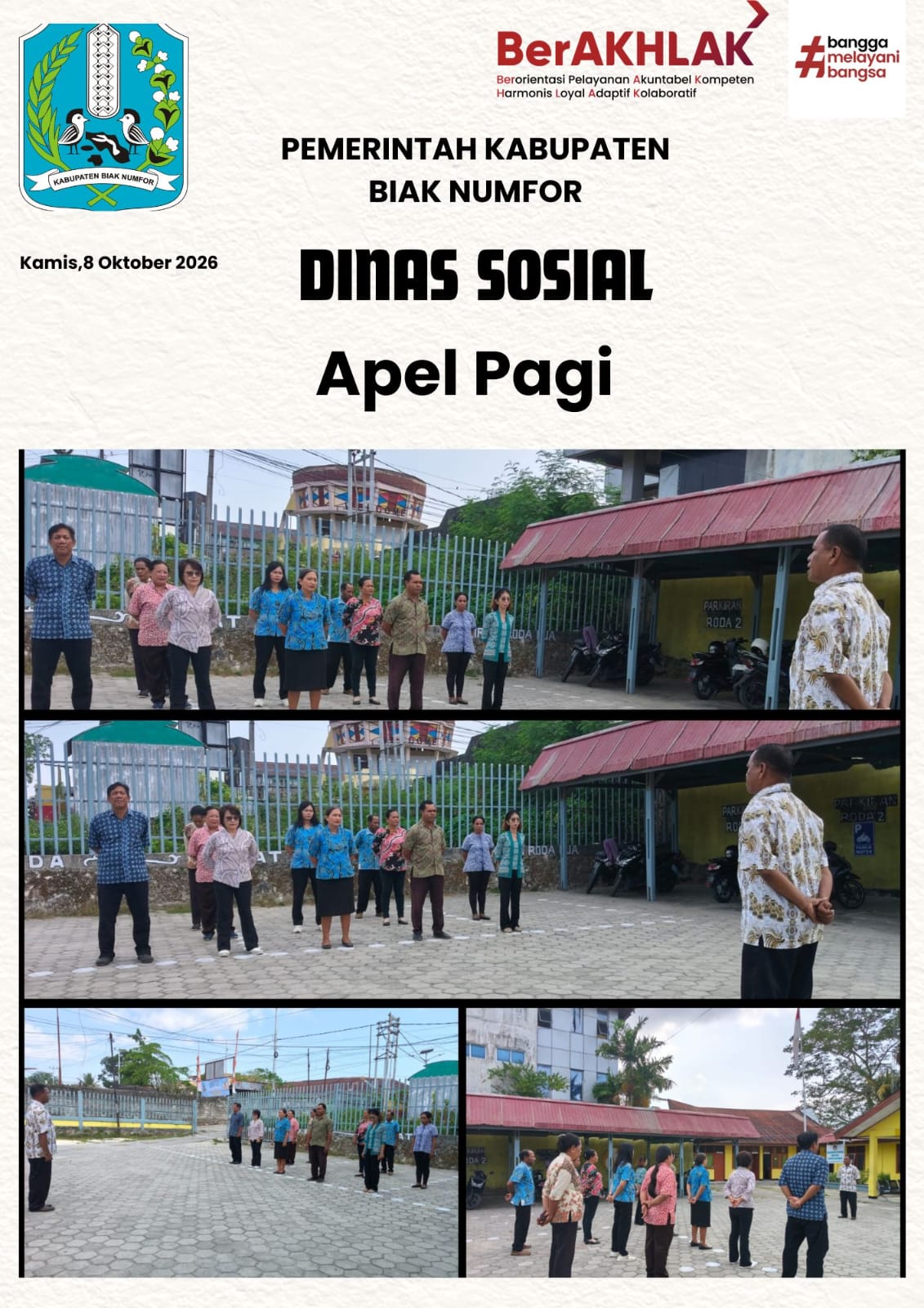 apel pagi Dinsos
