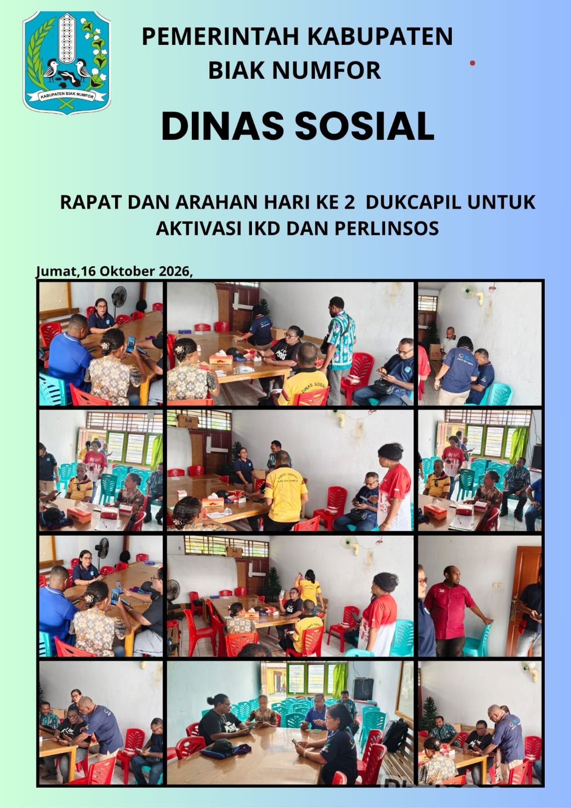 rapat dan arahan hari ke 2 dari dukcapil untuk aktivasi IKD DAN PERLINSOS